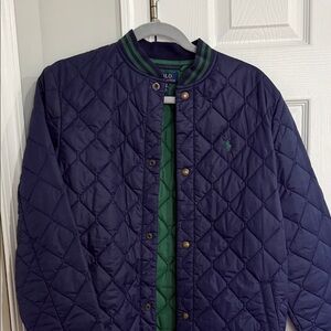 Polo by Ralph Lauren Men's Blue Quilted Puffer Jacket
